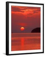 Andaman Sea Glows With Reflected Sunset, Thailand-Merrill Images-Framed Premium Photographic Print