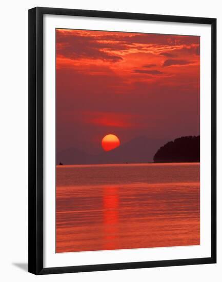 Andaman Sea Glows With Reflected Sunset, Thailand-Merrill Images-Framed Premium Photographic Print