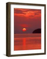 Andaman Sea Glows With Reflected Sunset, Thailand-Merrill Images-Framed Photographic Print