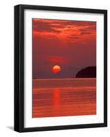 Andaman Sea Glows With Reflected Sunset, Thailand-Merrill Images-Framed Photographic Print