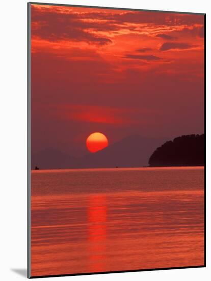 Andaman Sea Glows With Reflected Sunset, Thailand-Merrill Images-Mounted Photographic Print