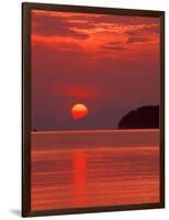 Andaman Sea Glows With Reflected Sunset, Thailand-Merrill Images-Framed Photographic Print