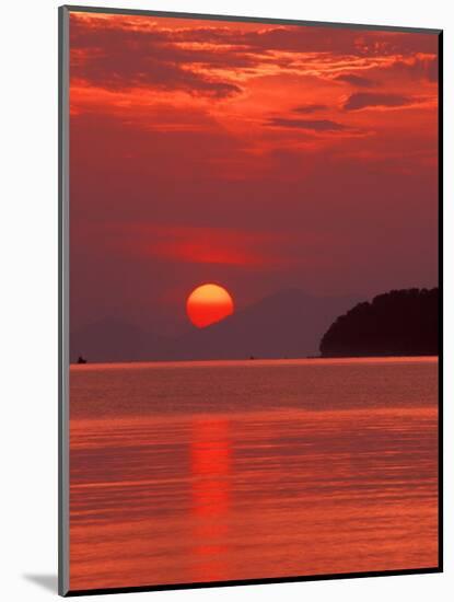 Andaman Sea Glows With Reflected Sunset, Thailand-Merrill Images-Mounted Photographic Print