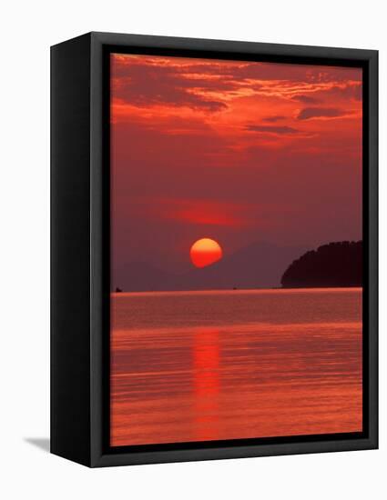 Andaman Sea Glows With Reflected Sunset, Thailand-Merrill Images-Framed Stretched Canvas