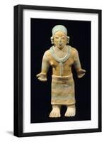Andean Dancer, Polychrome Pottery Originating from Jama-Coaque-null-Framed Giclee Print