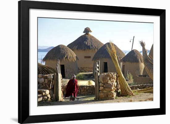 Andean Eco-Village Inca Utama, Lake Titicaca, Huatajata, Bolivia-Kymri Wilt-Framed Photographic Print