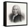 Anders Celsius Swedish Astronomer Gave His Name to Centigrade Temperature Scale-J.g. Sandberg-Framed Stretched Canvas