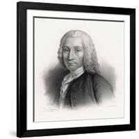 Anders Celsius Swedish Astronomer Gave His Name to Centigrade Temperature Scale-J.g. Sandberg-Framed Art Print