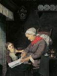 Visiting grandmother, 1882-Anders Kongsrud-Giclee Print