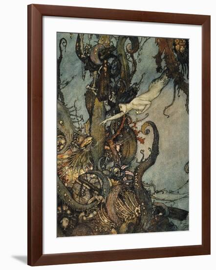 Andersen: Little Mermaid-Edmund Dulac-Framed Giclee Print