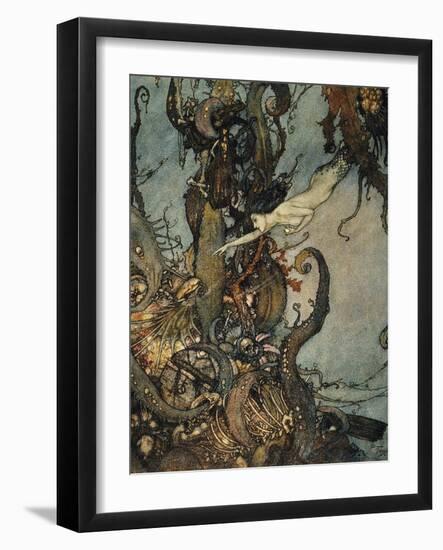 Andersen: Little Mermaid-Edmund Dulac-Framed Giclee Print