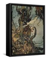 Andersen: Little Mermaid-Edmund Dulac-Framed Stretched Canvas