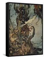 Andersen: Little Mermaid-Edmund Dulac-Framed Stretched Canvas