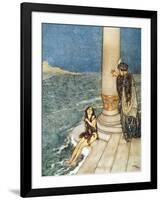 Andersen: Little Mermaid-Edmund Dulac-Framed Giclee Print