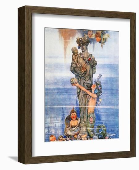 Andersen: Little Mermaid-W. Heath Robinson-Framed Giclee Print