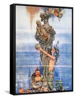 Andersen: Little Mermaid-W. Heath Robinson-Framed Stretched Canvas