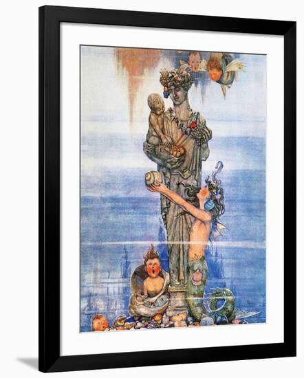 Andersen: Little Mermaid-W. Heath Robinson-Framed Giclee Print