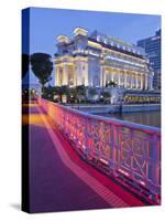 Anderson Bridge, Fullerton Hotel, Financial District, Marina Bay, Singapore-Rainer Mirau-Stretched Canvas