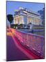 Anderson Bridge, Fullerton Hotel, Financial District, Marina Bay, Singapore-Rainer Mirau-Mounted Photographic Print