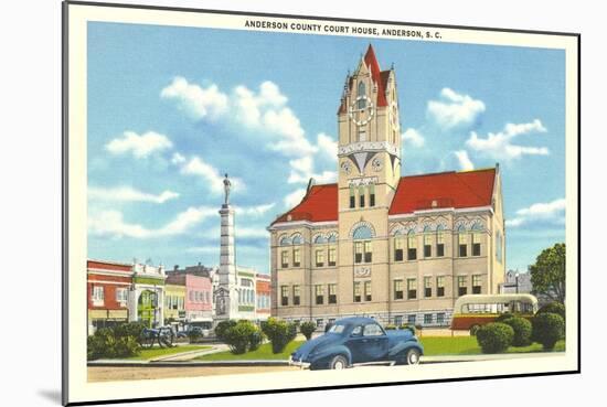 Anderson County Courthouse-null-Mounted Art Print