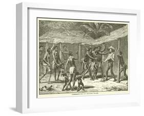 Andersson's Visit to a Bechuana Village-null-Framed Giclee Print