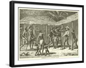 Andersson's Visit to a Bechuana Village-null-Framed Giclee Print