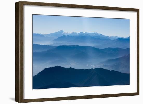 Andes Mountain Range with Glaciers, Southern Chile-Pete Oxford-Framed Photographic Print