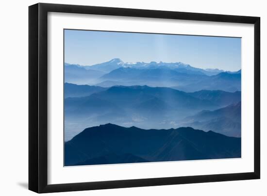 Andes Mountain Range with Glaciers, Southern Chile-Pete Oxford-Framed Photographic Print