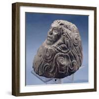 Andesite Statue from Mexico, Depicting the God Quetzalcoatl-null-Framed Giclee Print