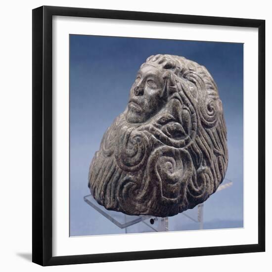 Andesite Statue from Mexico, Depicting the God Quetzalcoatl-null-Framed Giclee Print