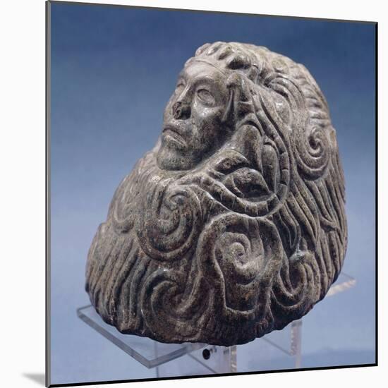 Andesite Statue from Mexico, Depicting the God Quetzalcoatl-null-Mounted Giclee Print