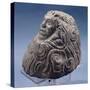 Andesite Statue from Mexico, Depicting the God Quetzalcoatl-null-Stretched Canvas