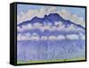 Andey Mountain, Vue from Bonneville, 1909-Ferdinand Hodler-Framed Stretched Canvas