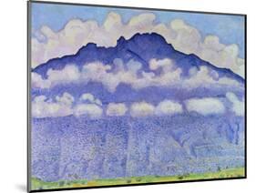 Andey Mountain, Vue from Bonneville, 1909-Ferdinand Hodler-Mounted Giclee Print