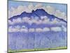 Andey Mountain, Vue from Bonneville, 1909-Ferdinand Hodler-Mounted Giclee Print