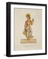 Andjana, Wife of Vayu Engraved by C. De Motte (1785-1836)-null-Framed Giclee Print