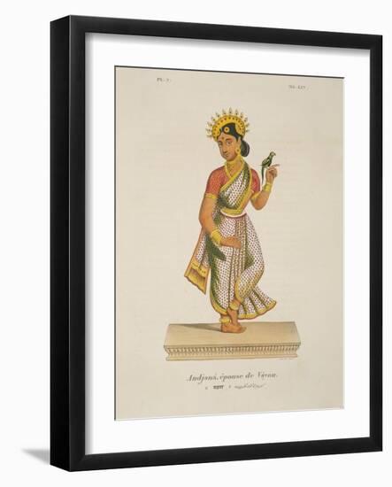 Andjana, Wife of Vayu Engraved by C. De Motte (1785-1836)-null-Framed Giclee Print