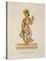 Andjana, Wife of Vayu Engraved by C. De Motte (1785-1836)-null-Stretched Canvas