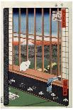 A Cat Sitting on the Window Seat, 19th Century-Ando Hiroshige-Laminated Giclee Print