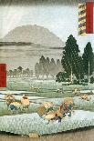 Descending Geese, Miho', from the Series 'Eight Views of Famous Places'-Ando Hiroshige-Giclee Print