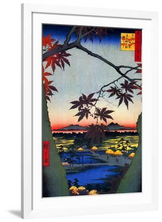 Utagawa Hiroshige Japanese Maple Trees at Mama' Poster