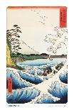 Evening Snow at Uchikawa, C. 1835-1836-Utagawa Hiroshige-Giclee Print