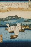 Suigin Grove and Masaki, on the Sumida River, from 'One Hundred Famous Views of Edo (Tokyo)', 1856-Ando Hiroshige-Giclee Print