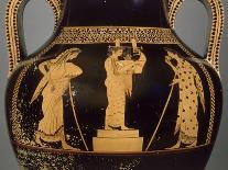 Attic White-Figure Amphora Depicting Amazons Preparing for Battle, circa 525-520 BC-Andokides-Mounted Giclee Print