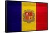 Andorra Flag Design with Wood Patterning - Flags of the World Series-Philippe Hugonnard-Framed Stretched Canvas