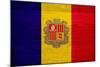 Andorra Flag Design with Wood Patterning - Flags of the World Series-Philippe Hugonnard-Mounted Art Print