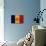 Andorra Flag Design with Wood Patterning - Flags of the World Series-Philippe Hugonnard-Art Print displayed on a wall