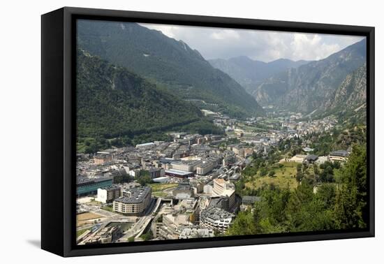 Andorra La Vella, Capital City of Andorra State-Tony Waltham-Framed Stretched Canvas