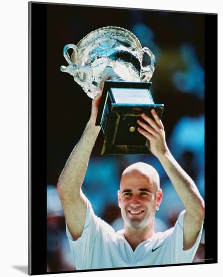 Andre Agassi-null-Mounted Photo