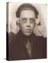 Andre Breton with Glasses-null-Stretched Canvas